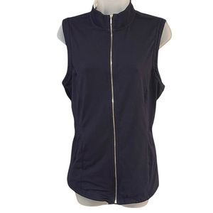 Weekends by CHICO’S sz 2 sleeveless zipper vest woman’s sz 12 large